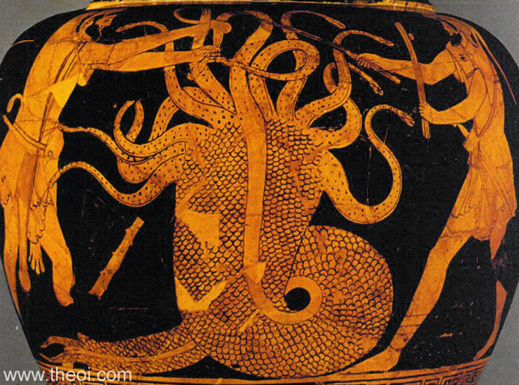 750x557 Heracles Amp Hydra - Hercules And The Hydra Painting