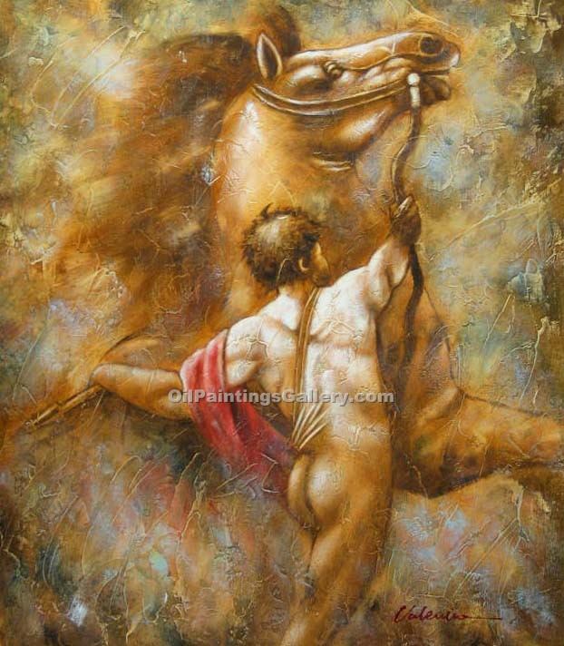 622x712 Hercules With His Mare (Painting Id An 2140 A) - Hercules Painting