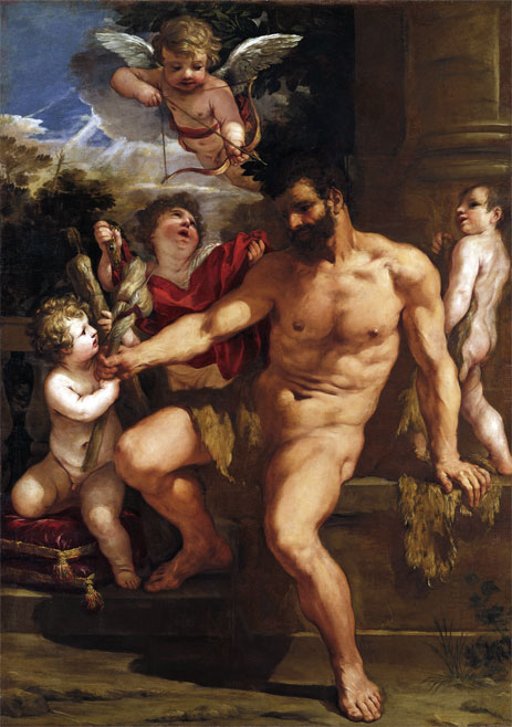 463x658 The Punishment Of Hercules Pietro Da Cortona Painting - Hercules Painting