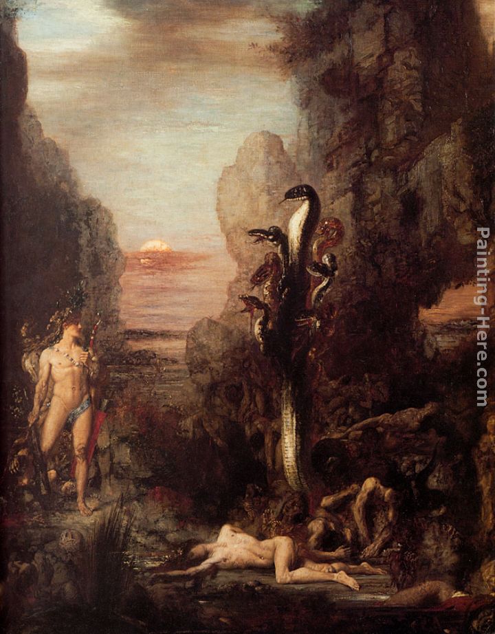 720x922 Gustave Moreau Hercules And The Hydra Painting Anysize 50% Off - Hercules Painting