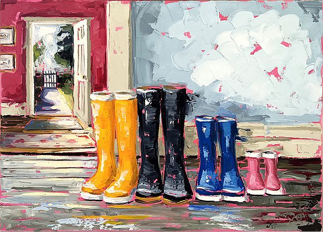 650x467 Here Comes The Sun By Roisin O'Farrell Irish Art, The Doorway - Here Comes The Sun Painting