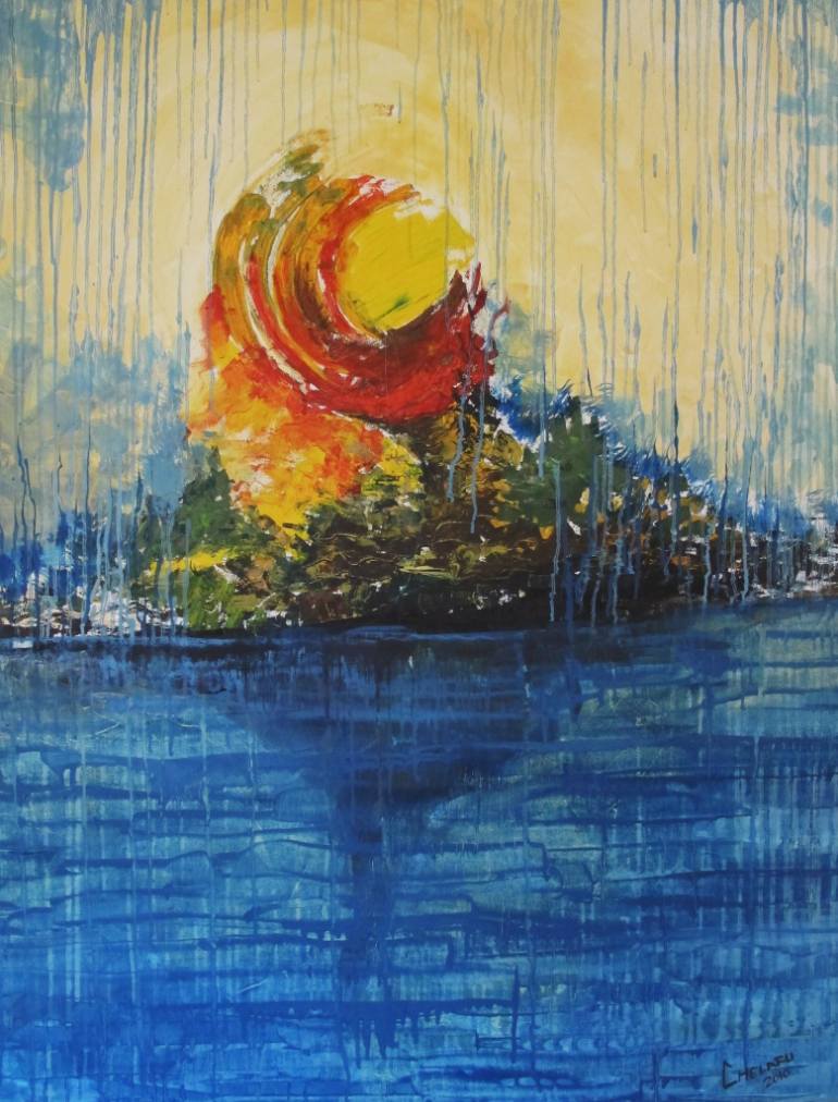 770x1012 Saatchi Art Here Comes The Sun Painting By Diana E Shade - Here Comes The Sun Painting