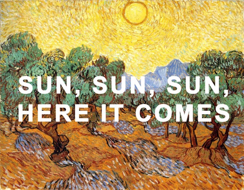 500x389 Here Comes The Discovered By Laura On We Heart It - Here Comes The Sun Painting
