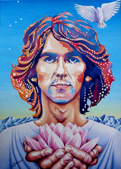 466x650 George Harrison - Here Comes The Sun Painting