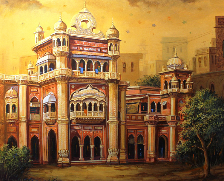 750x607 Architectural Paintings Exhibition - Heritage Painting