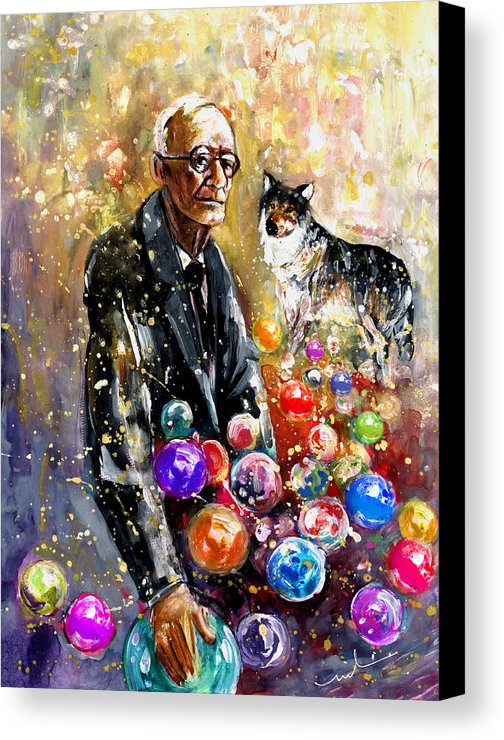 504x740 Hermann Hesse Canvas Print Canvas Art By Miki De Goodaboom - Hermann Hesse Painting