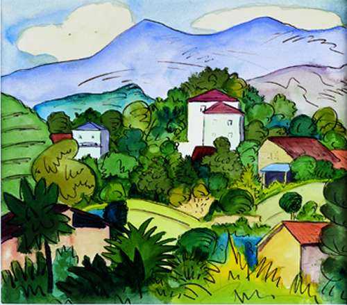 500x439 Hermann Hesse As Painter Annette Hamilton Art Writing - Hermann Hesse Painting