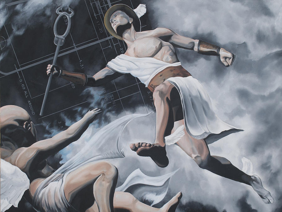 900x676 Hermes Painting By Doug Ward - Hermes Painting