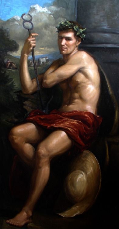 391x750 Jameshartonmain Matthew James Collins Hermes Painting - Hermes Painting