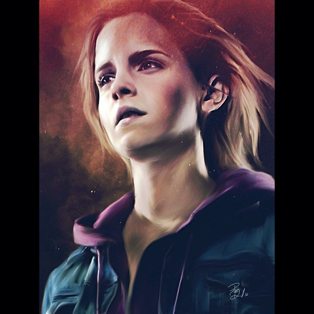 612x612 Hermione Granger Digital Painting - Hermione Granger Painting