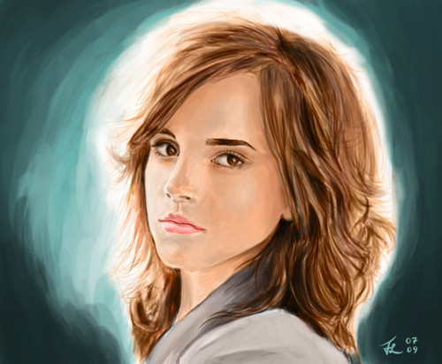 500x412 Hermione Granger Images Paintings Hd Wallpaper And Background - Hermione Granger Painting