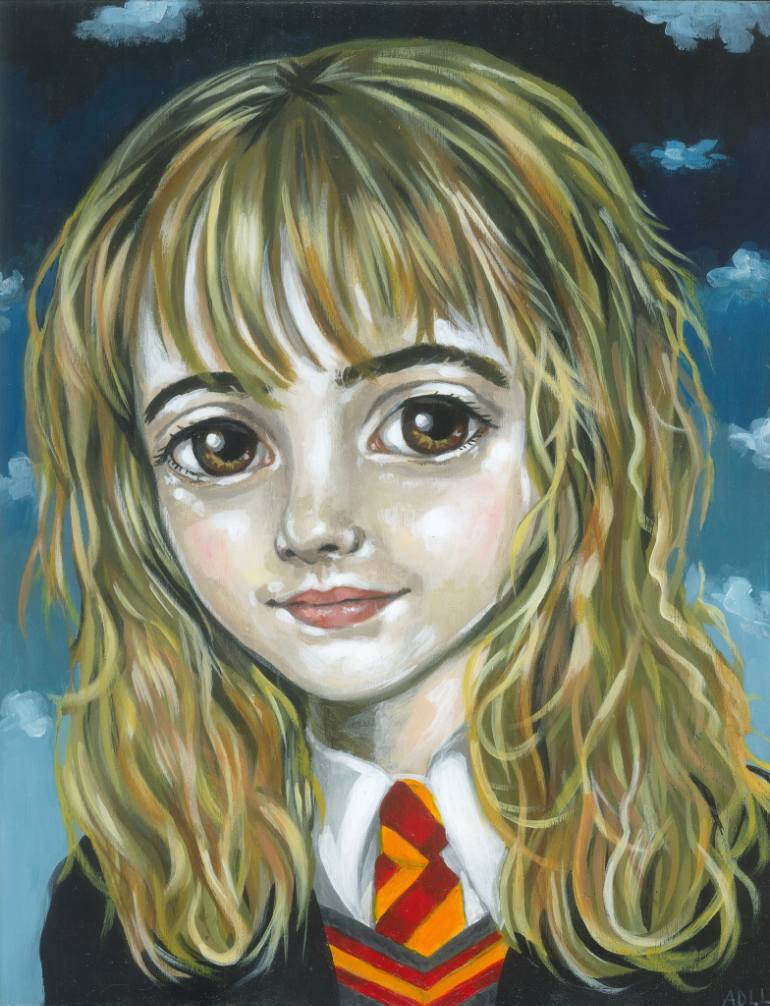 770x1006 Saatchi Art Tribute Harry Potter Hermione Granger Painting By - Hermione Granger Painting