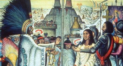 478x260 Hernan Cortes Aztec, Biographies, Conquistador, Cortez - Hernan Cortes Painting