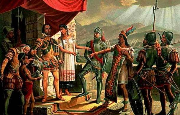 610x388 Hernando Cortesa Great Gold Lusting Conquerer - Hernan Cortes Painting