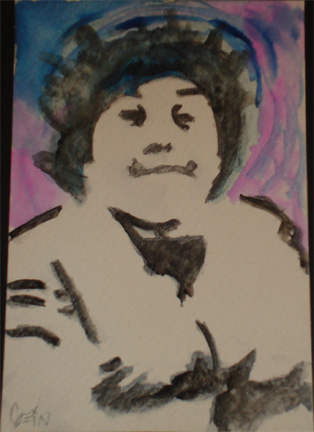 314x432 Hyaena Gallery - Herve Villechaize Painting