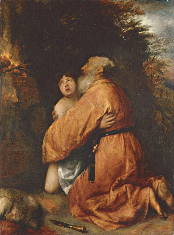 738x996 The Jade Sphinx Abraham And Isaac By Jan Lievens (C. 1637) - Herve Villechaize Painting