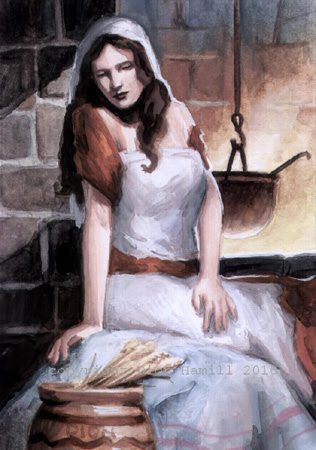 316x450 Hestia Greek Goddess Of Hearth Dion Hamill Art - Hestia Painting