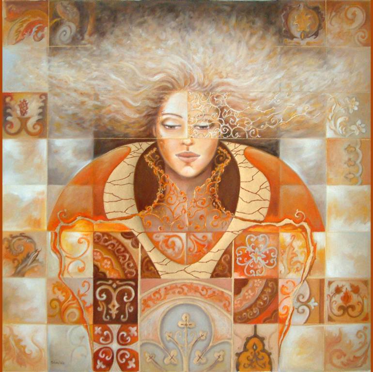 770x768 Saatchi Art Hestia Painting By Silvia Vale - Hestia Painting