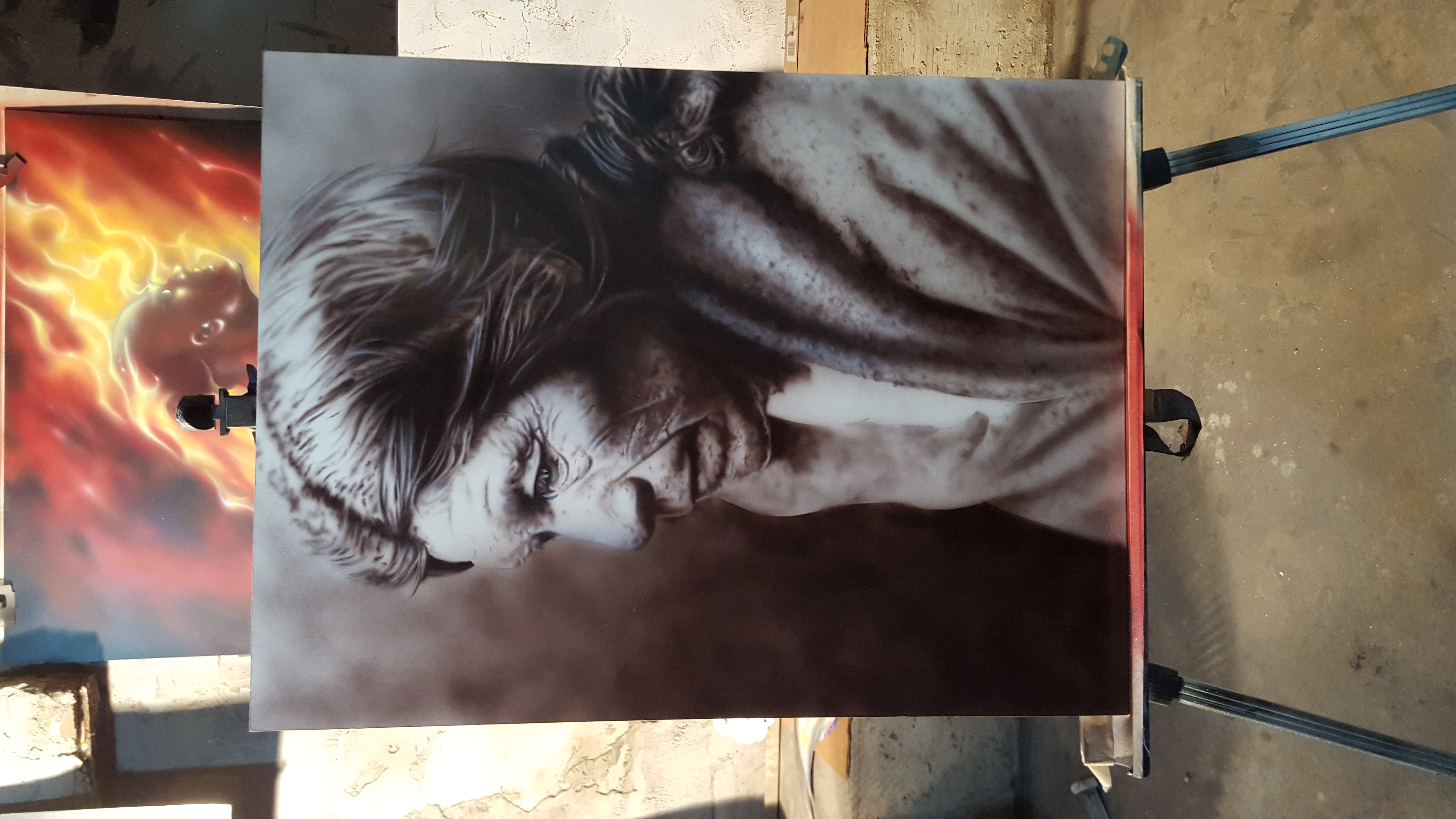 5312x2988 American Indian Series Freehand Airbrush Artwork Jeremy T. Hetrick - Hetrick Painting