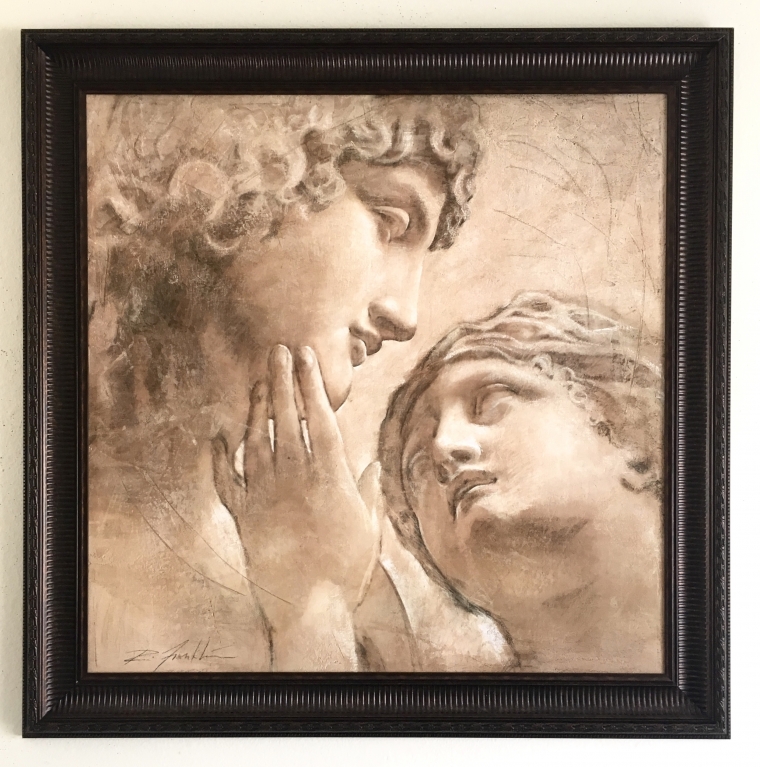 760x767 Figurative Art, Painting By Richard Franklin, Antique Style - Hi Painting