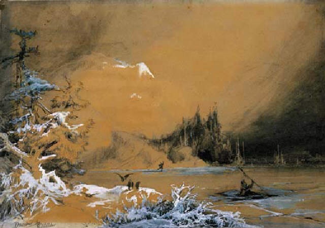 640x450 Illustration For Song Of Hiawatha By Thomas Moran On Artnet - Hiawatha Painting