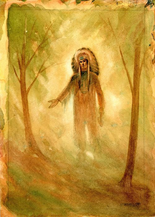 500x700 Kresse, Hans G. - Hiawatha Painting