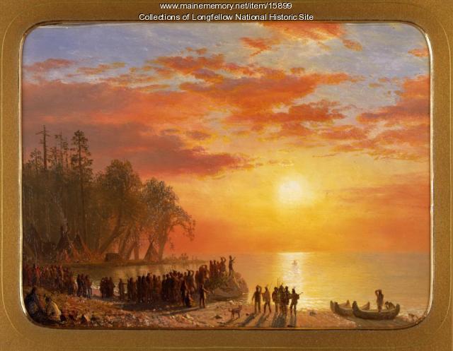 640x497 Departure Of Hiawatha, Ca. 1868 - Hiawatha Painting