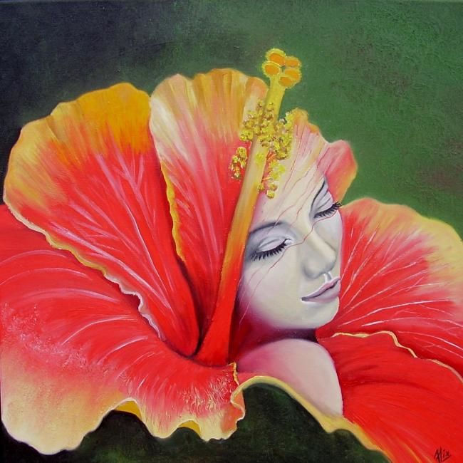 650x650 Hibiscus Flower (Alix) - Hibiscus Flower Painting