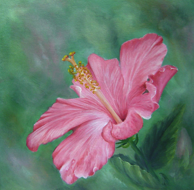 400x391 Hibiscus Flower Acrylic Painting Patterns - Hibiscus Flower Painting