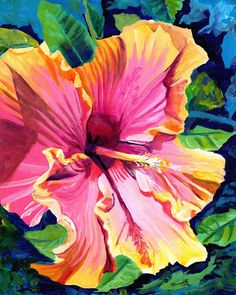 236x295 Acrylic Hibiscus Painting - Hibiscus Flower Painting Acrylic