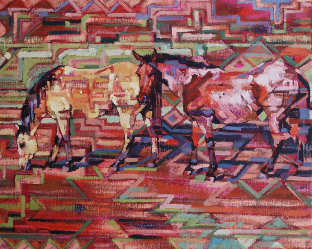 1002x800 Hidden Horses - Hidden Horses Painting
