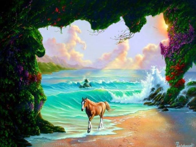640x480 There Are Six Horses Hiding Somewhere In This Gorgeous Painting - Hidden Horses Painting