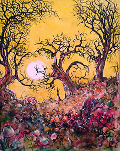 239x300 Skull Silhouette' Limited Signed Print 12x16 Painting, Illusion - Hidden Painting