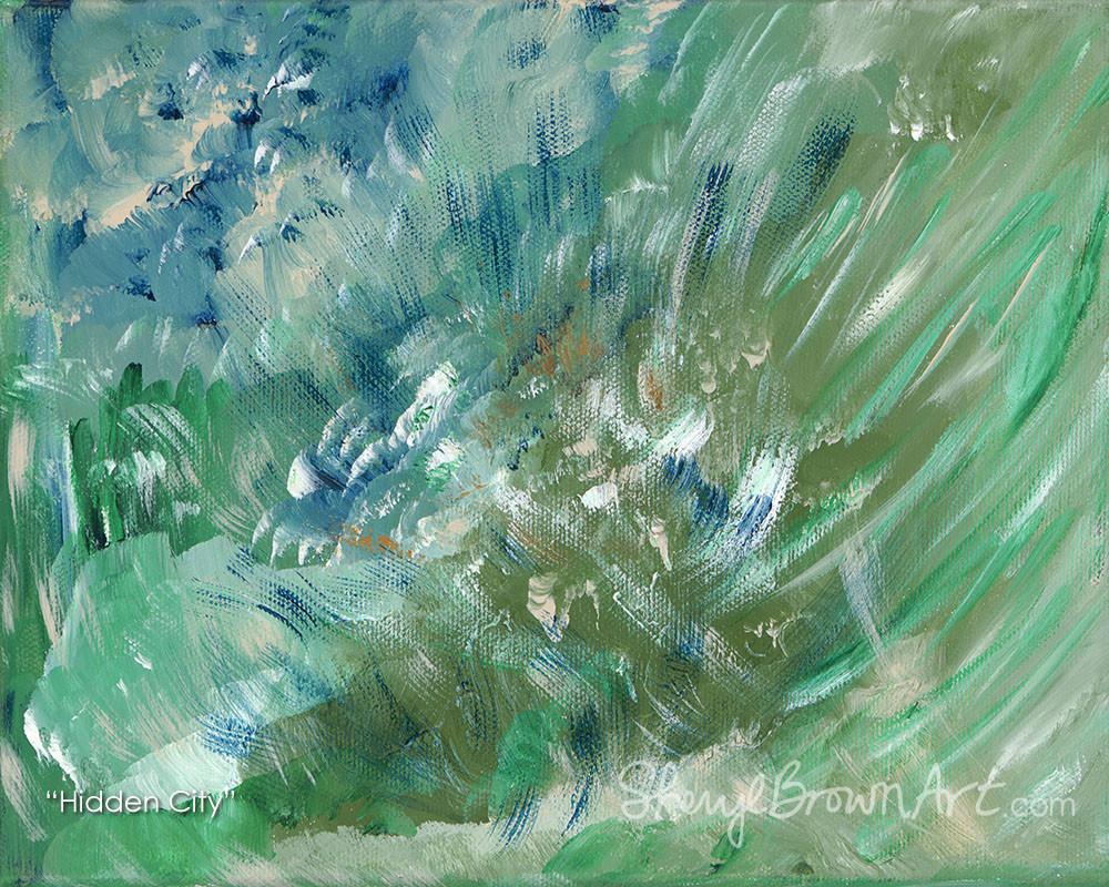 1000x800 Hidden City Sheryl Brown Art - Hidden Painting