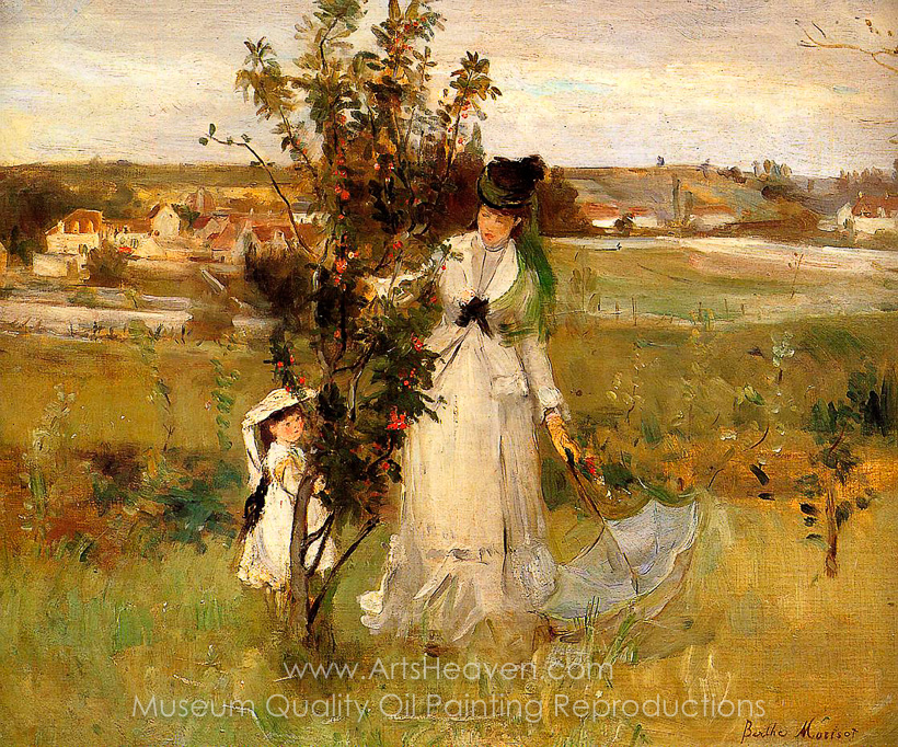 820x682 Reproduction Painting Berthe Morisot Hide And Seek, Hand Painted - Hide And Seek Painting