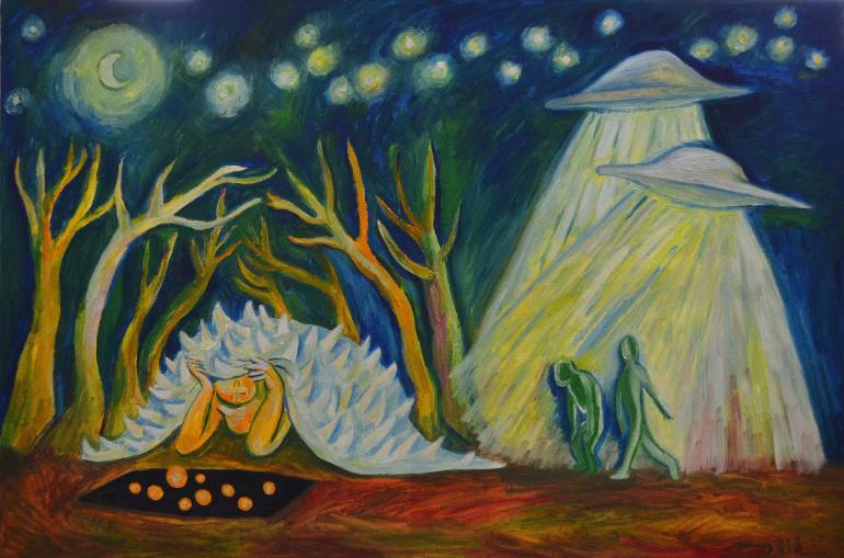 770x509 Saatchi Art Hide And Seek Painting By Yirang Kim - Hide And Seek Painting