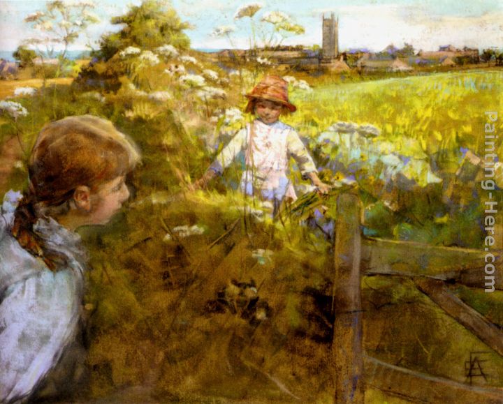 720x579 Stanhope Alexander Forbes Hide And Seek Painting Anysize 50% Off - Hide And Seek Painting