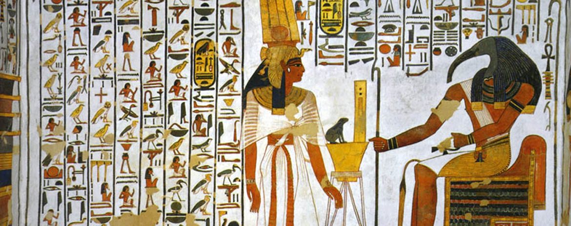 1170x464 Tomb Of Nefertari Sesh Medew Netcher The Ancient Egyptian - Hieroglyphics Painting