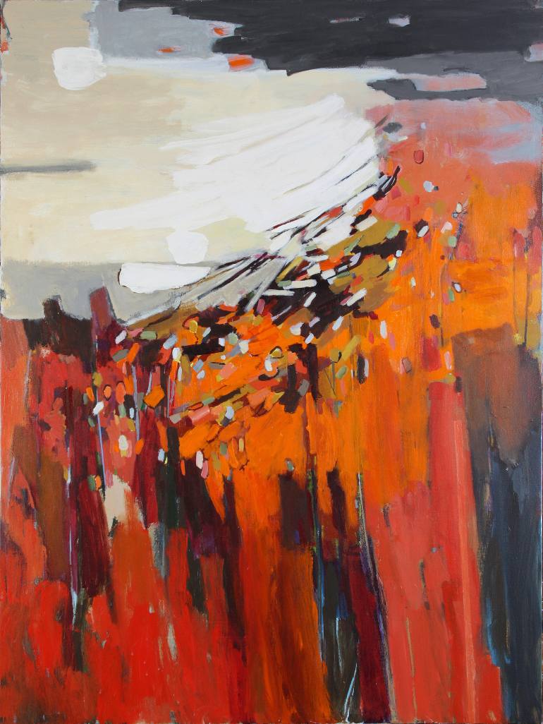 770x1026 Saatchi Art At The Gates Painting By Marti Higgins - Higgins Painting