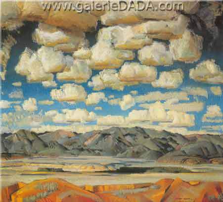 451x408 Taos Valley - Higgins Painting