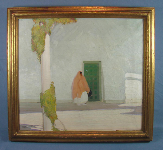 530x488 Discovery Victor Higgins Taos School Oil To Star - Higgins Painting