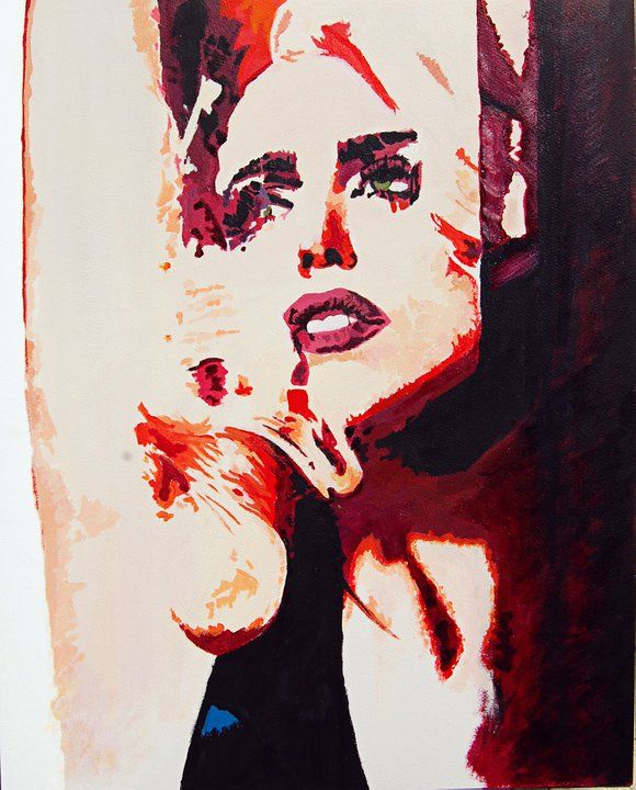 580x720 Lady Gaga High Contrast Painting My Artwork High - High Contrast Painting