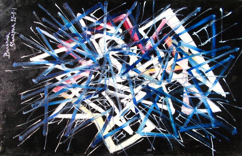 770x498 Saatchi Art High Contrast Geometric Abstract Painting By Barbara - High Contrast Painting