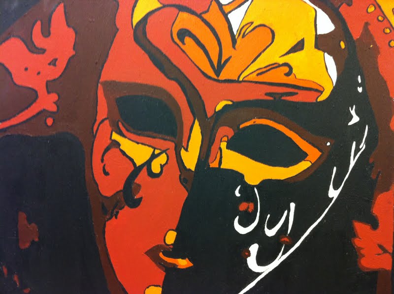 800x598 Art @ The Heart Grade 10 High Contrast Paintings 2011 - High Contrast Painting