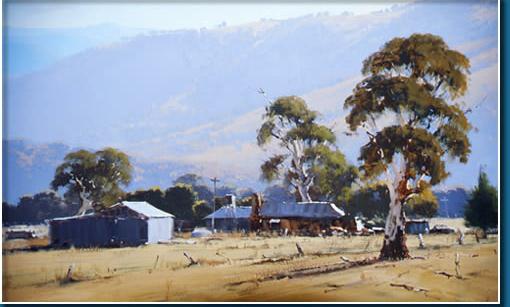 510x307 John Wilson, One Of Australia's Leading Oil Painters. Katoomba - High Country Painting