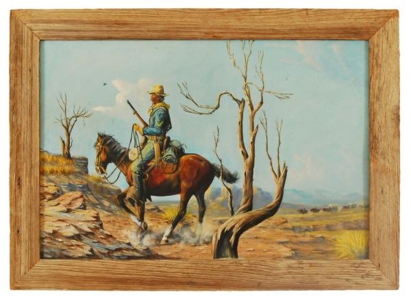 600x437 Bud Breen Scouting The High Country Painting - High Country Painting