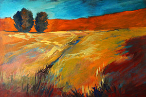 300x200 Oregon High Desert Paintings Fine Art America - High Desert Painting