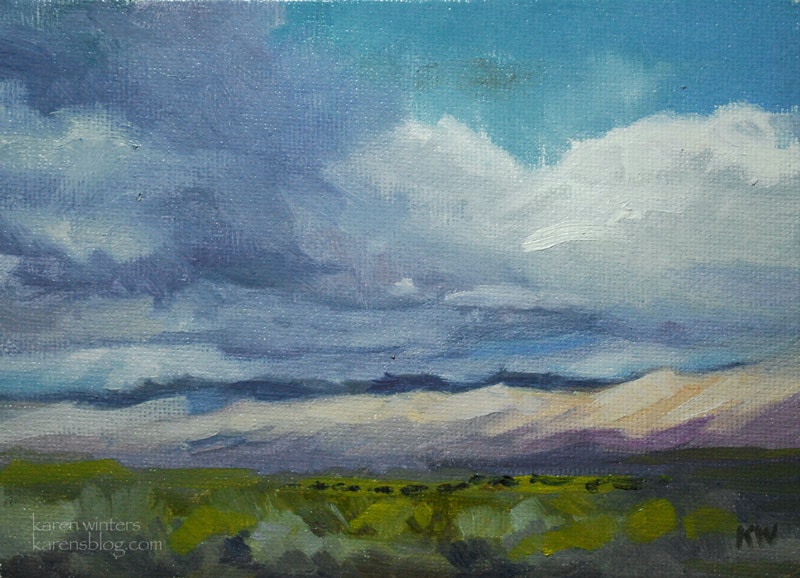 800x578 Owens Valley High Desert California Landscape Painting - High Desert Painting