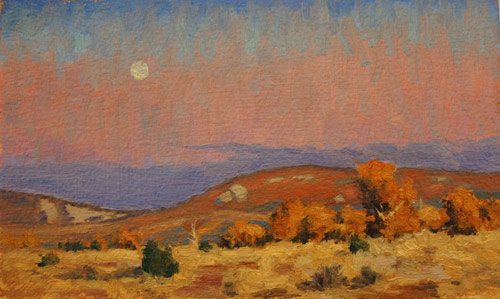500x299 Painting On Shellacked Paper - High Desert Painting