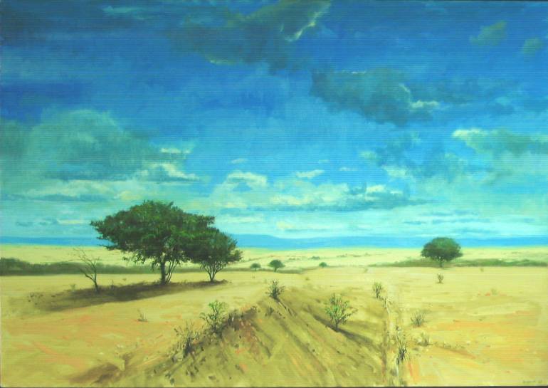 770x545 Saatchi Art High Desert Painting By David Wright - High Desert Painting